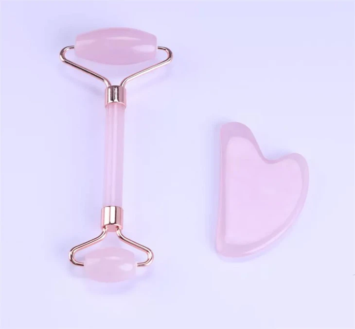 Nový barevný Jade Roller A Gua Sha Set