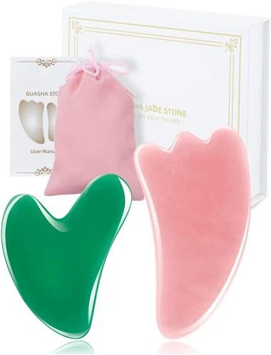 2 balení Gua Sha obličejový nástroj na masáž těla vánoční dárek