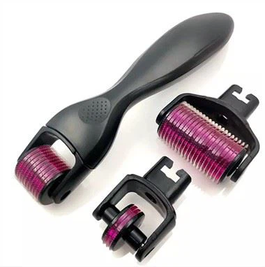 3 v 1 ledu skutečné jehly Microneedling Derma Roller