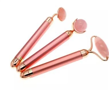 Elektrický masážní přístroj na obličej s nefritovým válečkem s LED světelnou terapií