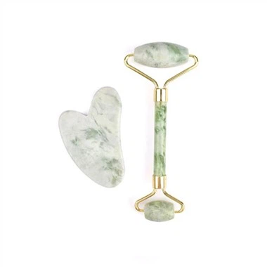 Jade Roller a Gua SHA škrábání masážních nástrojů