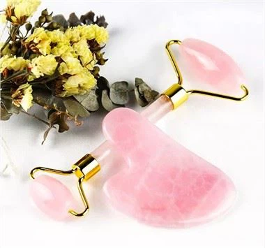 Pink Jade Roller 100% Rose Quartz