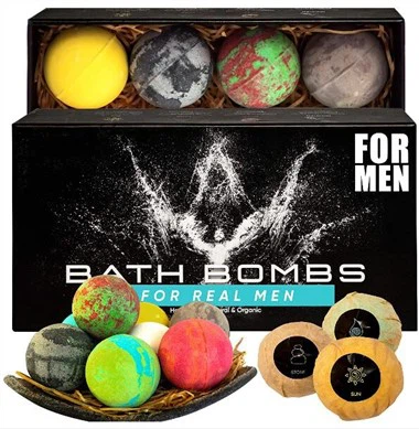 6 Bath Bombs dárková sada pro muže