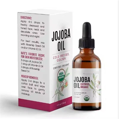 Studený lisovaný nerafinovaný přírodní organický jojoba olej