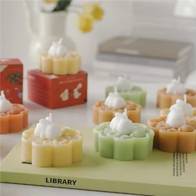 Festival poloviny podzimu Mooncake vonná svíčka Bunny Rabbit Shape